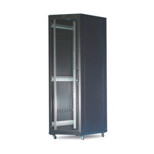 Gabinete de Comunicaciones 42RU (Ancho 0.80 x Prof. 1.00) para puerta delantera vidrio y posterior doble Microperforadas